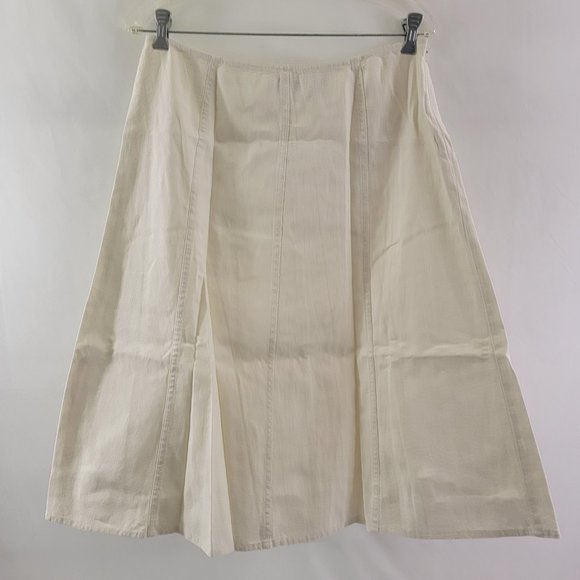 Orvis Dresses & Skirts - Orvis Ivory Linen Blend Women’s Size 6 Mid Length Skirt*